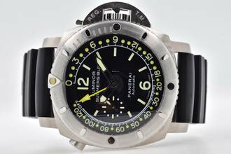 Thumbnail von Panerai Luminor Submersible 1950 Depth Gauge 47mm Titanium PAM 193 Depth Gauge </h1>