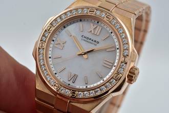 Thumbnail von Chopard Alpine Eagle 36mm 18k Rose Gold Diamond Bezel MOP Dial </h1>