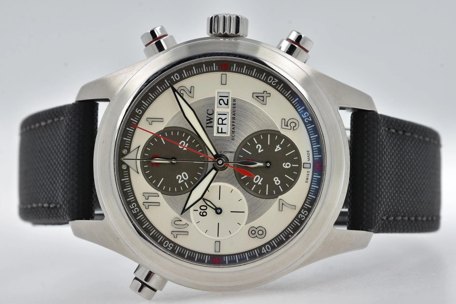 IWC Fliegeruhr Doppelchronograph Spitfire Flieger Double Chronograph Rattrapante IW3718 </h1>