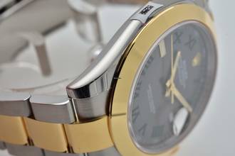 Thumbnail von Rolex Datejust 41 126303 Wimbledon Dial Green LC100 Stickers 18k Yellow Gold </h1>