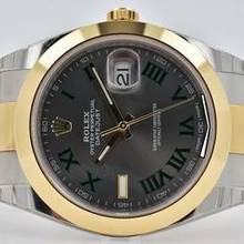 Thumbnail von Rolex Datejust 41 126303 Wimbledon Dial Green LC100 Stickers 18k Yellow Gold </h1>