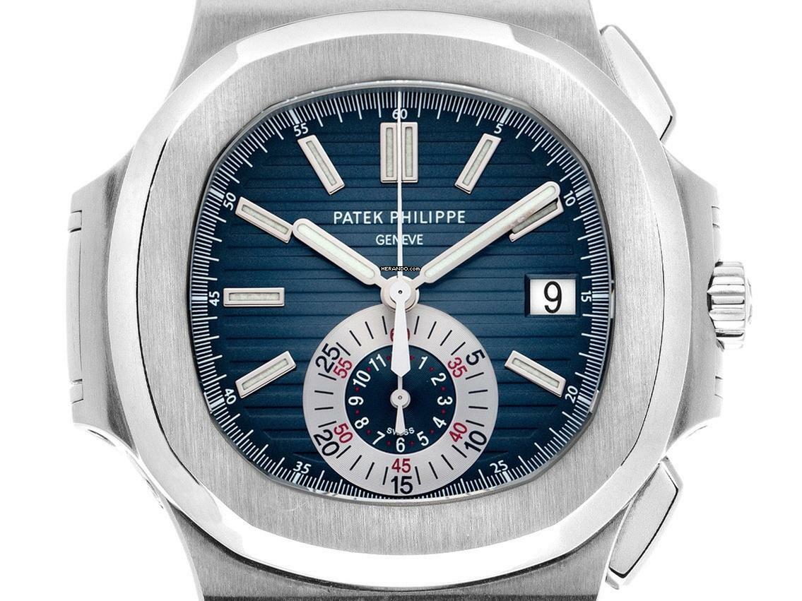  Patek Philippe Nautilus Ref.5980/1A-001 2008 Full Set wie Neu Vintage  