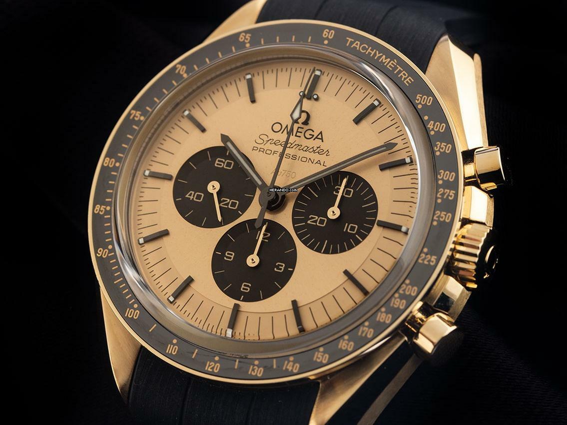 Thumbnail von Omega Speedmaster Professional Moonwatch 18kt Moonshine-Gold Ref.310.62.42.50.99.001 2024 Full Set Ungetragen