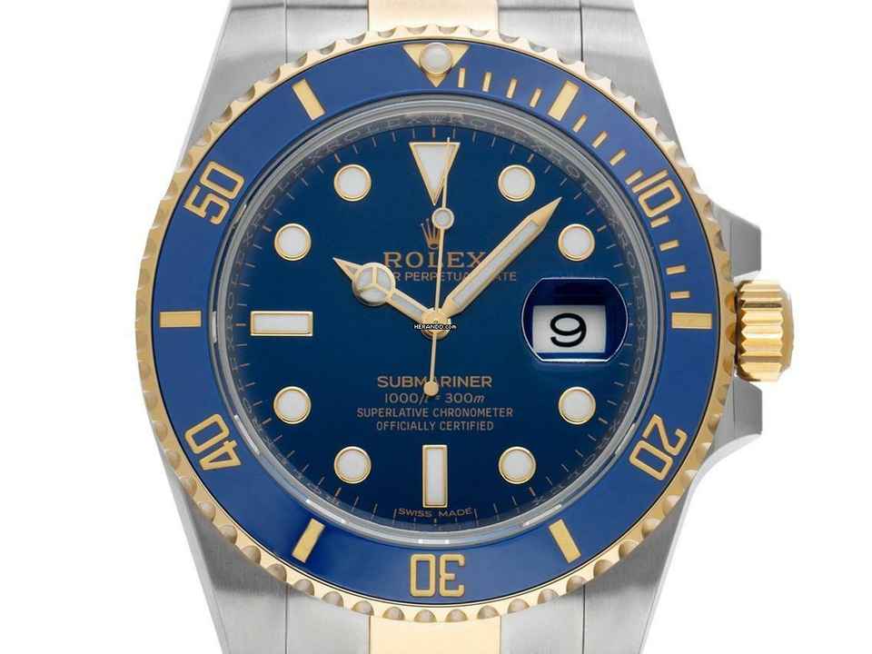  Rolex Submariner Date Ref.116613LB 2016 LC EU Full Set wie Neu Vintage </h1> 