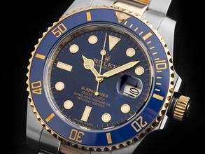 Thumbnail von Rolex Submariner Date Ref.116613LB 2016 LC EU Full Set wie Neu Vintage </h1>