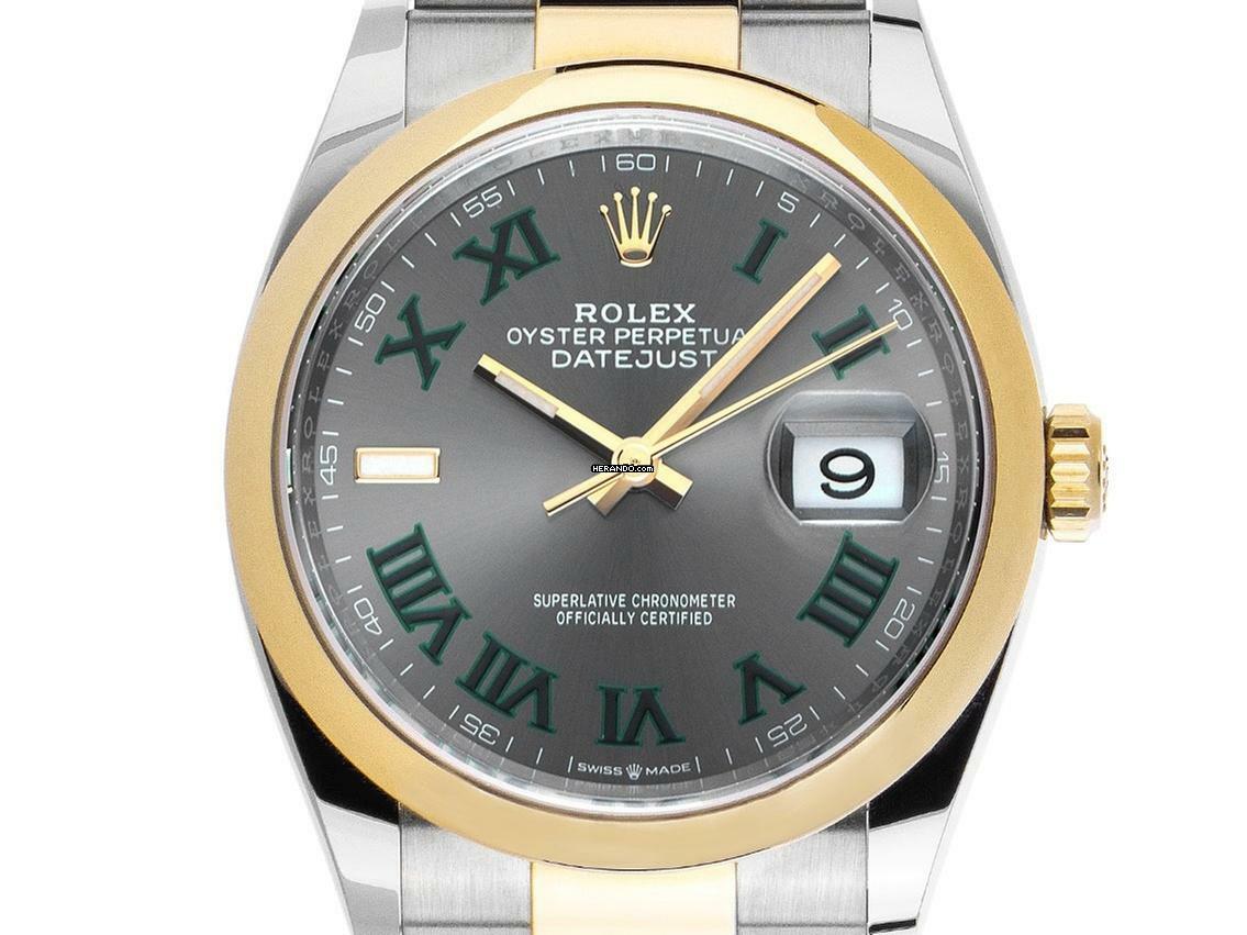 Rolex Datejust 36 Wimbledon Ref.126203 2021 Full Set wie Neu </h1>