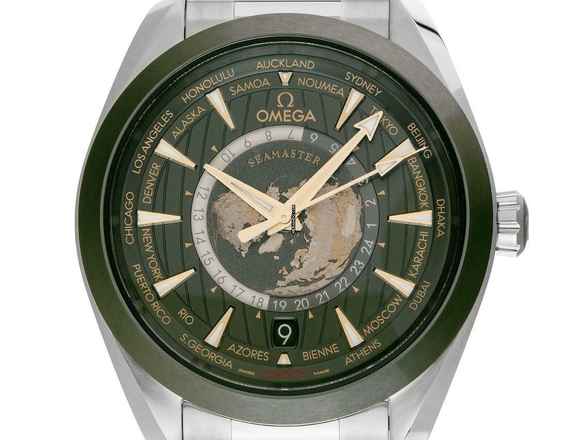 Omega Seamaster Aqua Terra Worldtimer 150 M Worldtimer Ref.220.30.43.22.10.001 2024 Full Set Ungetragen 