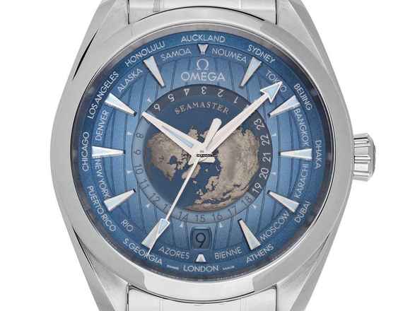  Omega Seamaster Aqua Terra Worldtimer 150m GMT Woldtimer Ref.220.10.43.22.03.002 2024 Full Set Ungetragen 