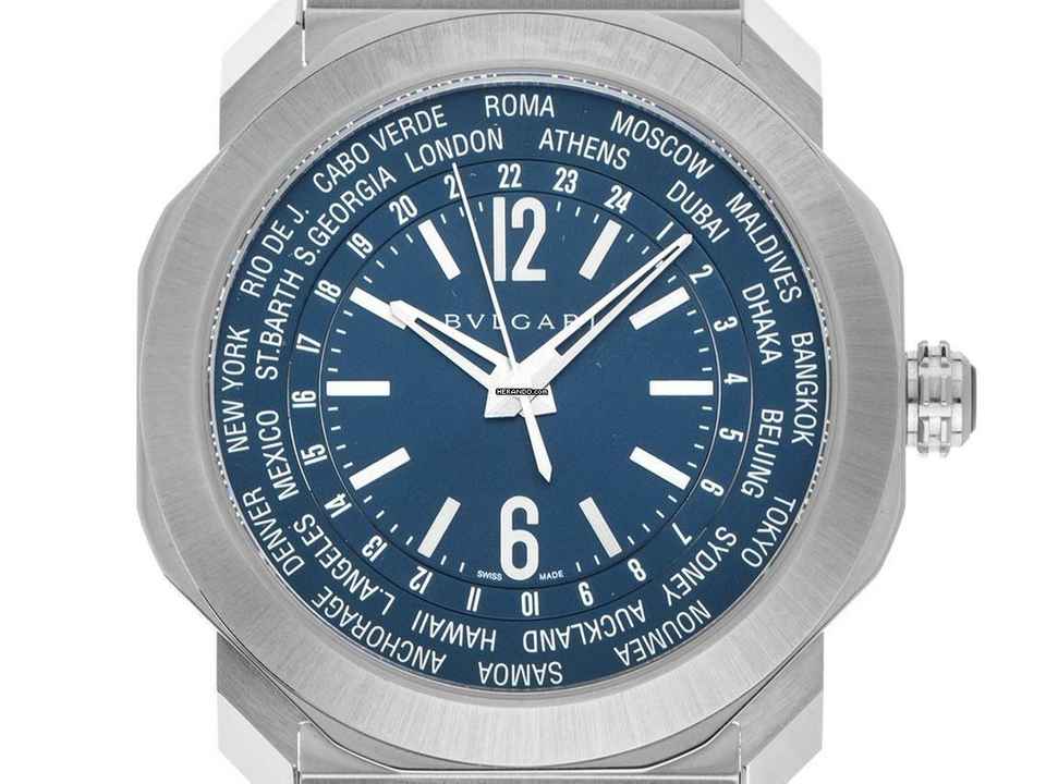  Bulgari Octo Roma World Timer Ref.103481 2025 Full Set Ungetragen 
