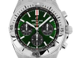 Thumbnail von Breitling Chronomat B01 Green Dial Ref.AB0134101L1A1 2023 Full Set Ungetragen