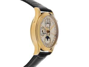 Thumbnail von Mirage Vintage Mondphase Chronograph 18kt Gelbgold 1999 sehr gut Vintage </h1>