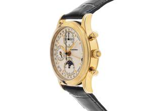 Thumbnail von Mirage Vintage Mondphase Chronograph 18kt Gelbgold 1999 sehr gut Vintage </h1>
