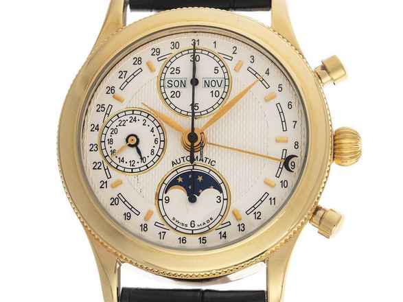  Mirage Vintage Mondphase Chronograph 18kt Gelbgold 1999 sehr gut Vintage </h1> 