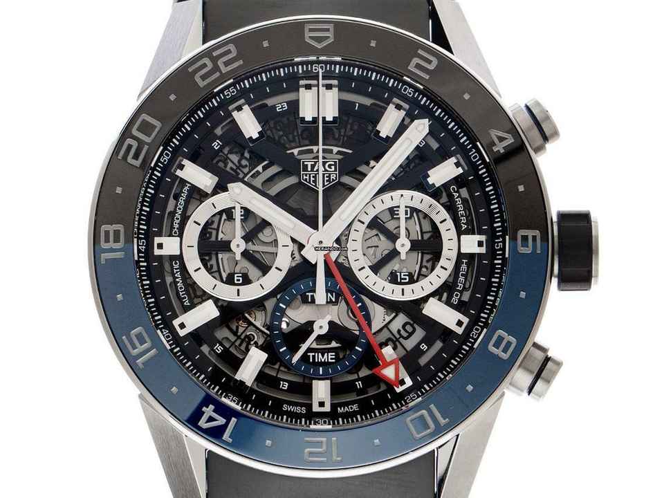  TAG Heuer Carrera GMT Twin-Time Ref.CBG2A1Z.FT6157 2024 Full Set Ungetragen  