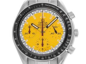 Thumbnail von Omega Speedmaster Reduced Michael Schumacher Edition Ref.3510.12.00 1995 Full Set sehr gut Vintage </h1>