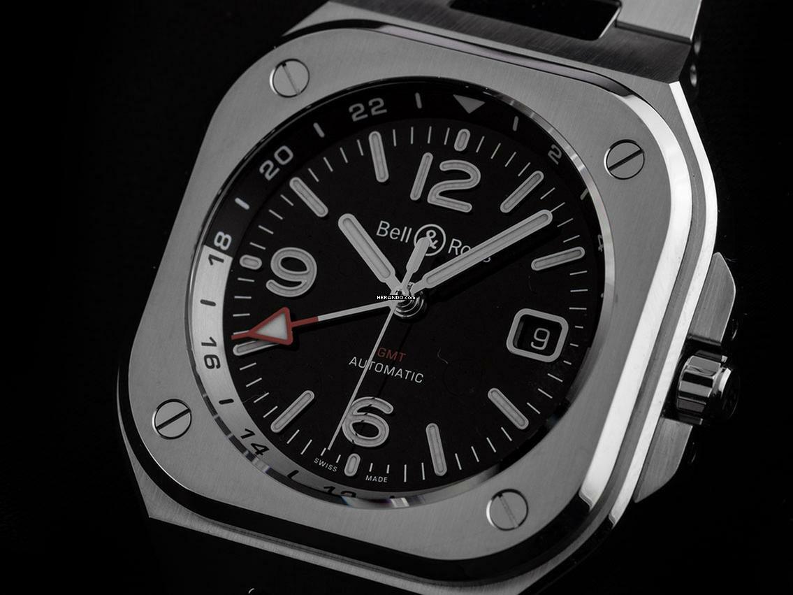 Thumbnail von Bell & Ross BR 05 GMT Black Ref.BR05G-BL-ST-SST 2024 Full Set Neu