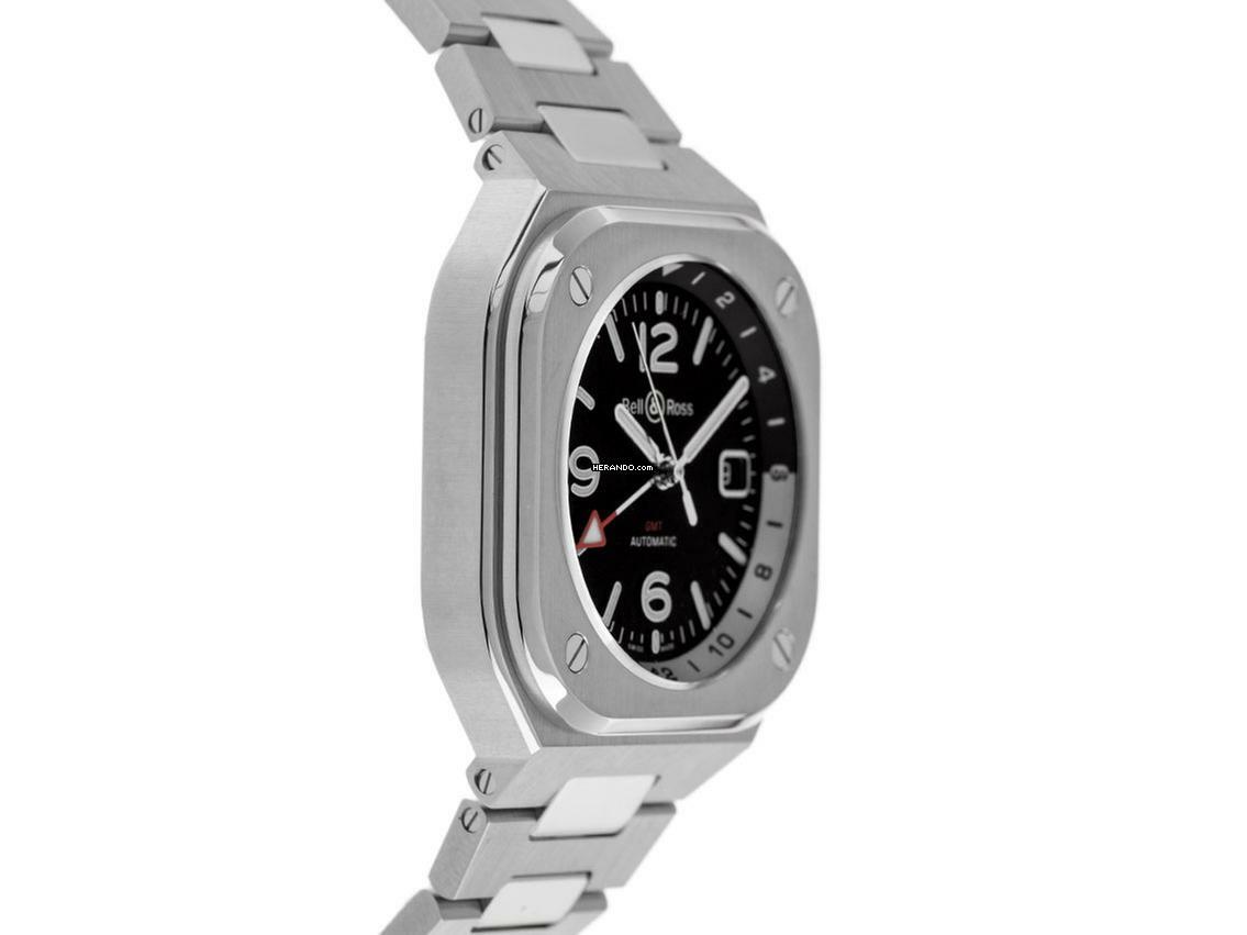 Thumbnail von Bell & Ross BR 05 GMT Black Ref.BR05G-BL-ST-SST 2024 Full Set Neu