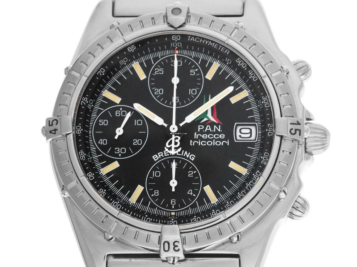  Breitling Chronomat Pan Frecce Tricolore Ref.A13050.1 1998 original Box sehr Gut Vintage </h1> 