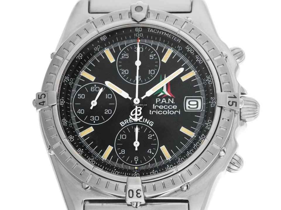  Breitling Chronomat Pan Frecce Tricolore Ref.A13050.1 1998 original Box sehr Gut Vintage </h1> 