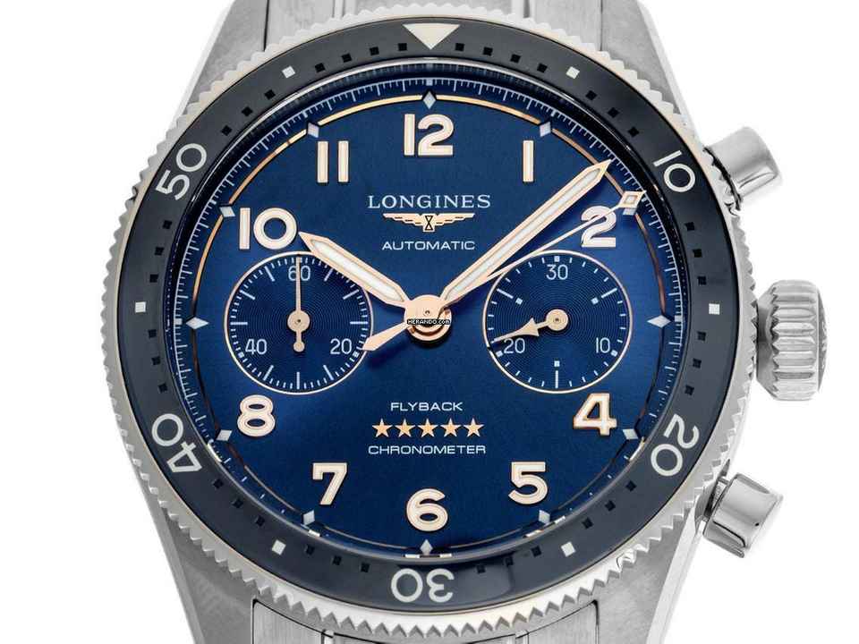  Longines Spirit Flyback Chronograph Ref.L3.821.1.49.6 2024 Full Set Ungetragen 