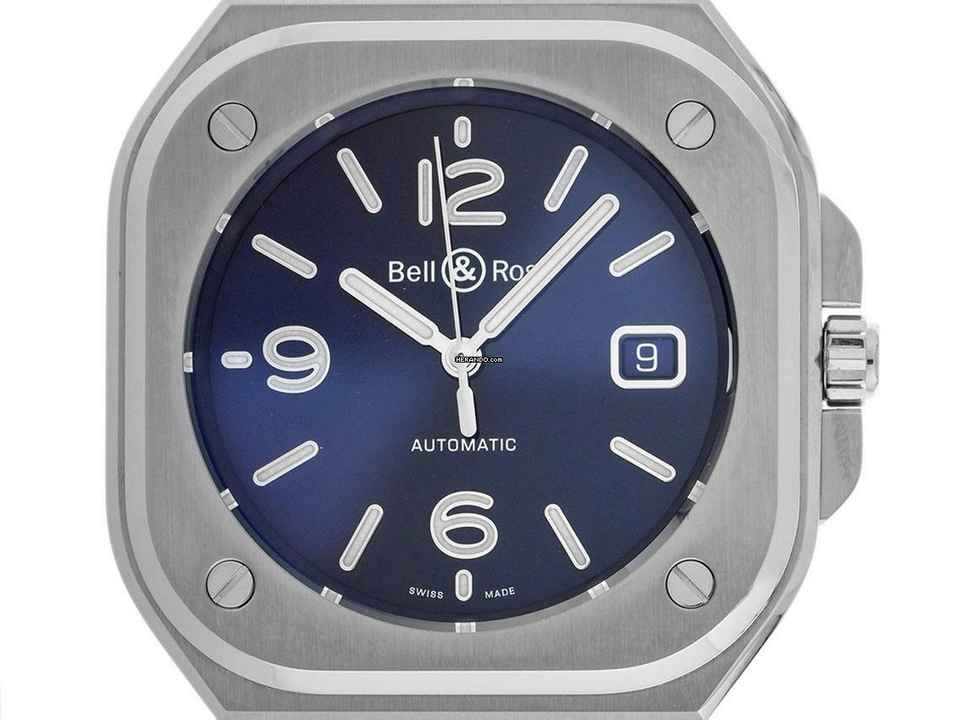  Bell & Ross BR 05 Blue Ref.BR05A-BLU-ST/SST 2024 Full Set Neu 