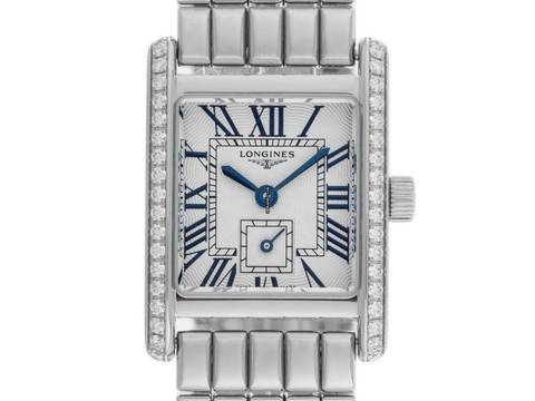  Longines DolceVita Mini Dolcevita Lady Diamanten Ref.L5.200.0.71.6 2024 Full Set Ungetragen 