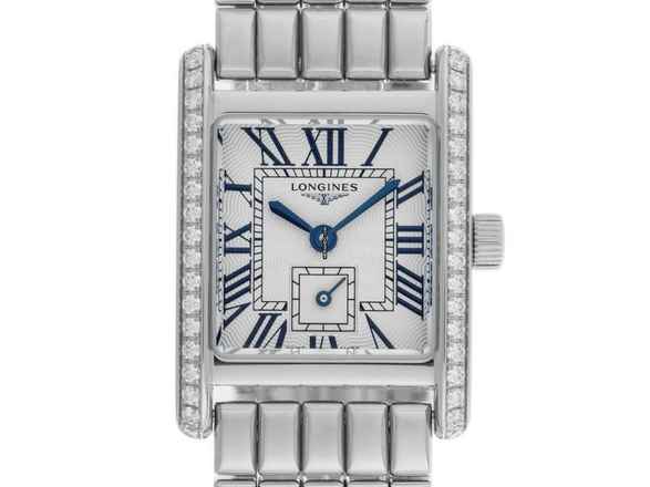  Longines DolceVita Mini Dolcevita Lady Diamanten Ref.L5.200.0.71.6 2024 Full Set Ungetragen 