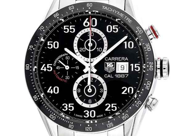  TAG Heuer Carrera Calibre 1887 Chronograph Ref.CAR2A10.BA0799 2014 Full Set wie Neu Vintage 