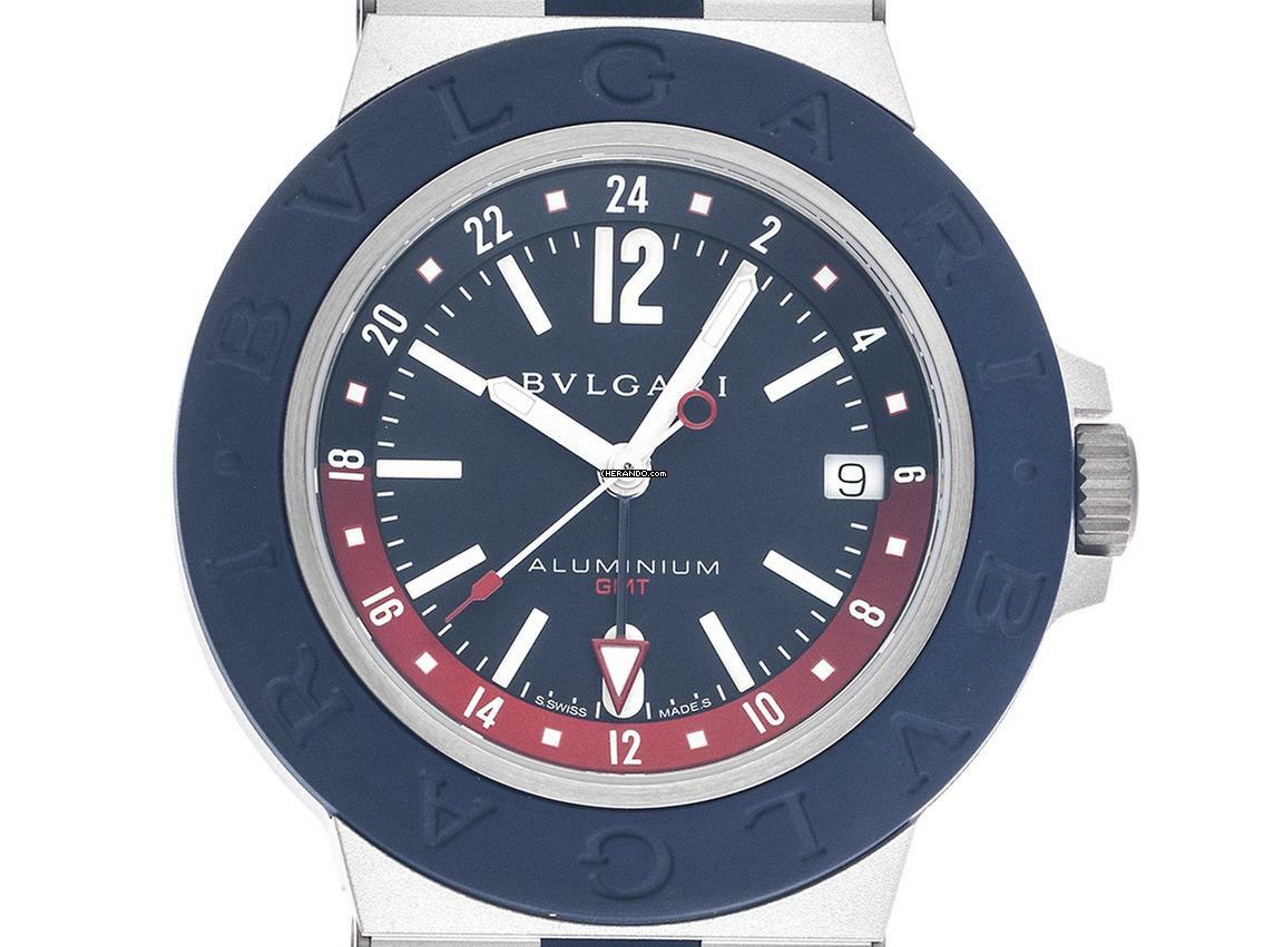  Bulgari Aluminium GMT Ref.103554 2024 Full Set Ungetragen 
