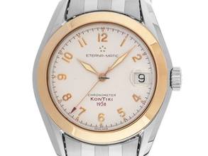 Thumbnail von Eterna Matic Kontiki 1858 red Ref.633.1573 1998 original Box wie Neu Vintage