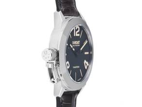 Thumbnail von U-Boat Classico Italo Fontana Classico Stratos 40BK Stahl Handaufzug Armband Leder 40mm Ref.9002 Box&Pap. Full Set Neu