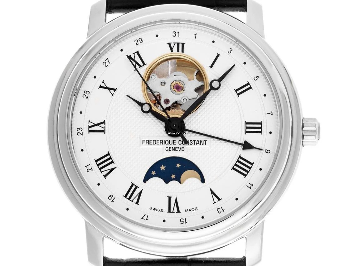  Frederique Constant Classic Heart Beat Mondphase Ref.FC-335MC4P6 Full Set Neu 