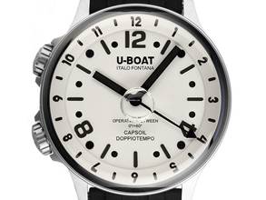 Thumbnail von U-Boat Capsoil Doppiotempo SS GMT Ref.8888/B Full Set Neu