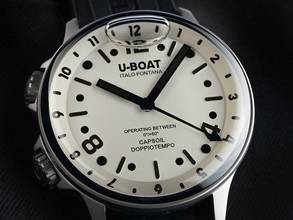 Thumbnail von U-Boat Capsoil Doppiotempo SS GMT Ref.8888/B Full Set Neu