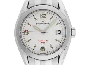 Thumbnail von Eterna Matic Kontiki 1858 red Ref.1571-41 1998 original Box sehr gut Vintage