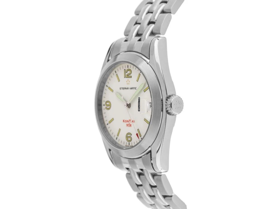 Thumbnail von Eterna Matic Kontiki 1858 red Ref.1571-41 1998 original Box sehr gut Vintage