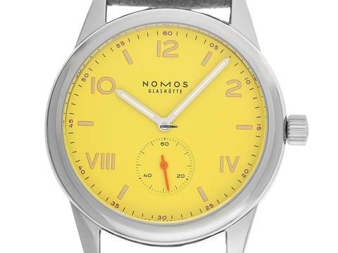  NOMOS Club Campus Glashütte Club Campus Starlight Gelb Ref.721 2025 Full Set Neu  
