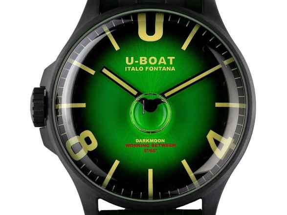  U-Boat Darkmoon BK schwarz PVD Ref.8698/D Full Set Neu 