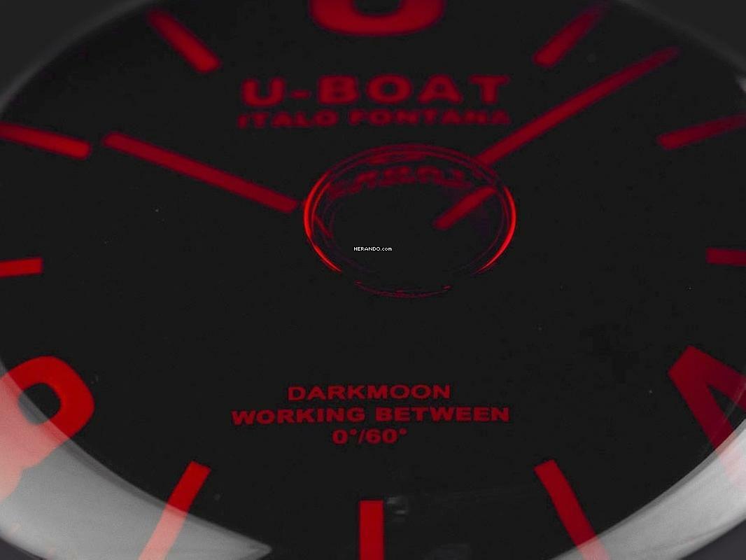 Thumbnail von U-Boat Darkmoon Red Glass Ref.8466/D Full Set Neu