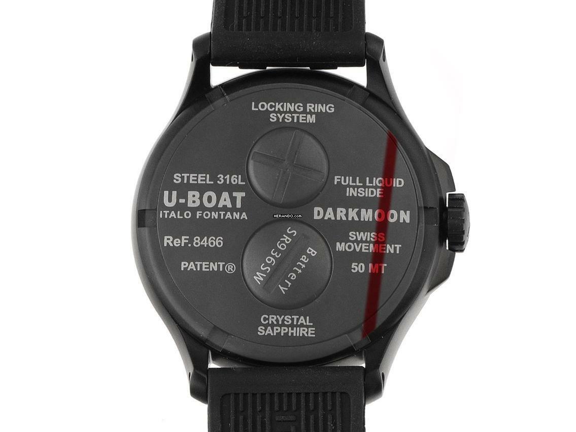 Thumbnail von U-Boat Darkmoon Red Glass Ref.8466/D Full Set Neu