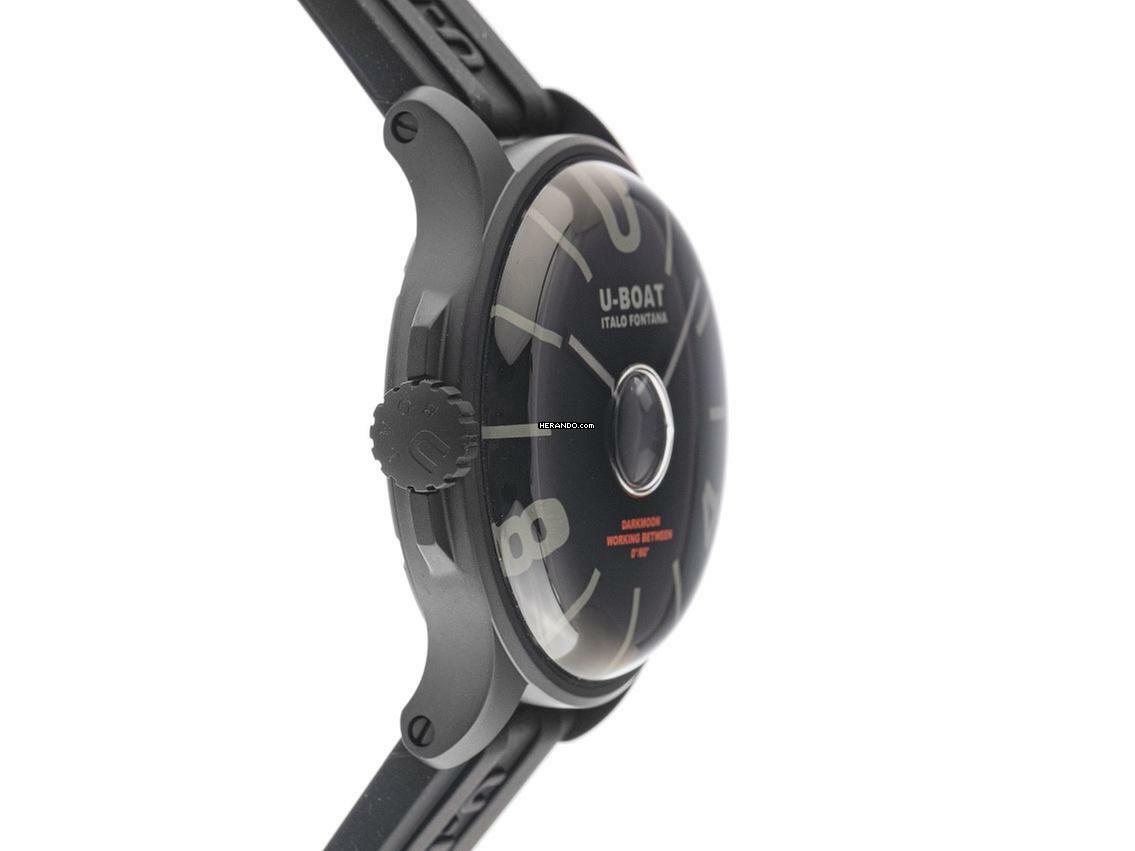 Thumbnail von U-Boat Darkmoon BK schwarz PVD Ref.9545 Full Set Neu