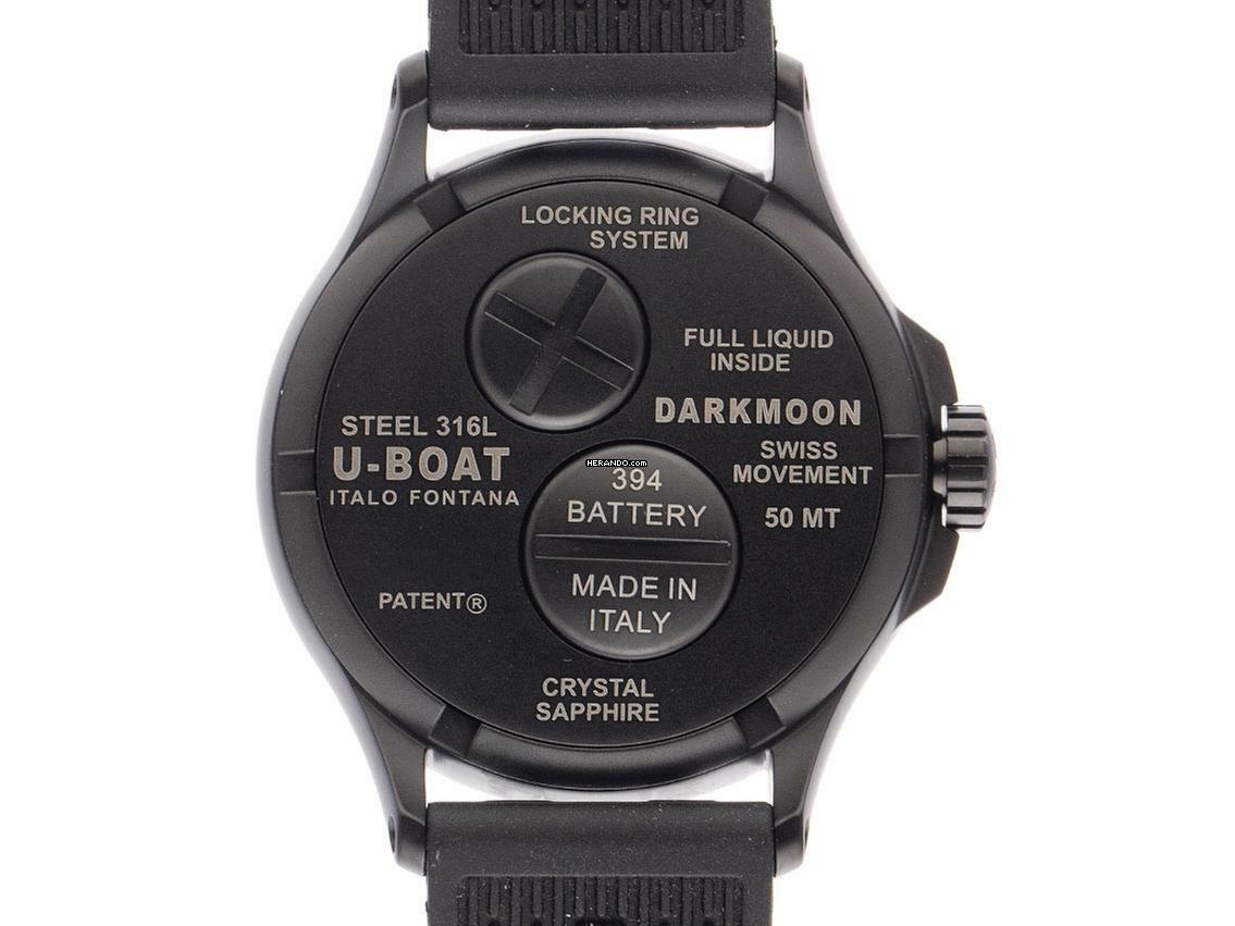 Thumbnail von U-Boat Darkmoon BK schwarz PVD Ref.9545 Full Set Neu