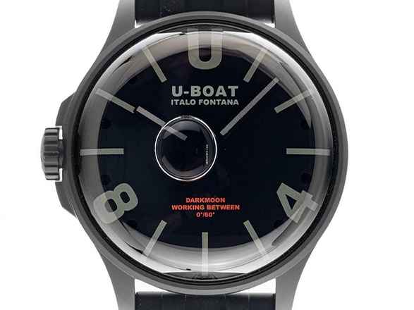  U-Boat Darkmoon BK schwarz PVD Ref.9545 Full Set Neu 
