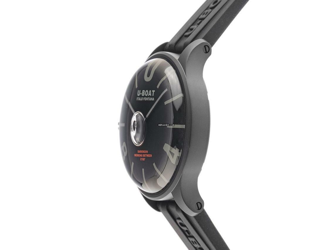 Thumbnail von U-Boat Darkmoon BK schwarz PVD Ref.9544 Full Set Neu