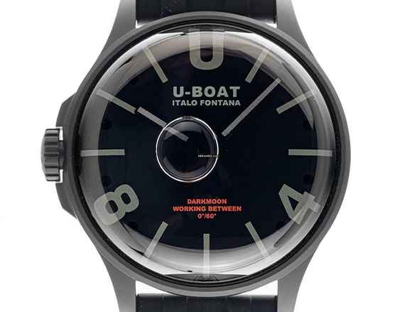  U-Boat Darkmoon BK schwarz PVD Ref.9544 Full Set Neu 