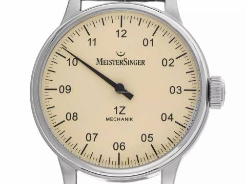  Meistersinger Scrypto 1Z Scrypto Einzeigeruhr Ref.AM3.03 2003 sehr Gut Vintage </h1> 