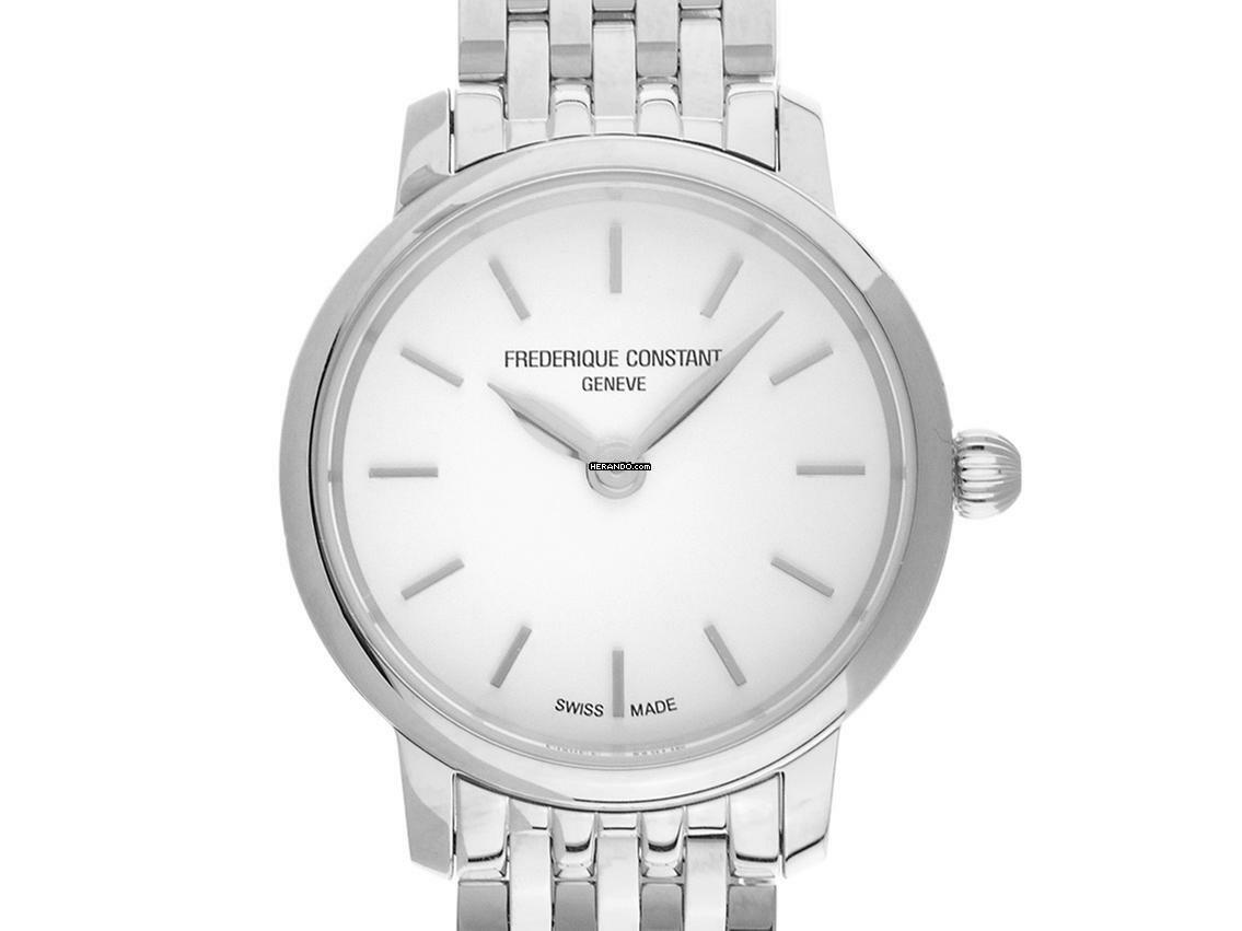  Frederique Constant Slimline Ladies Ref.FC-200S6B Full Set Neu 