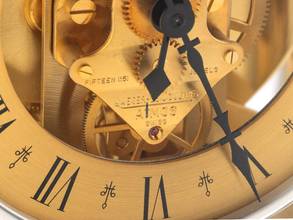 Thumbnail von Jaeger-LeCoultre Classic Cintree Tischuhr JLC Stabwerk Ref.5854-74 1982 sehr Gut Vintage