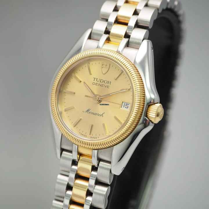  Tudor Monarch Date Lady 15833 Tudor Box +Papiere+Service 