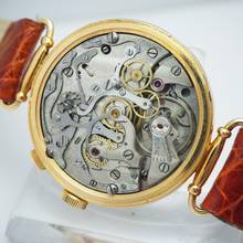 Thumbnail von Lemania Chronometre Chronograph Monopusher Enamel Dial snails scala Tachymeter Ultra Rare